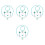 4Ensembles Ensemble Collier Bracelet Enfant Résine Brillant 5
