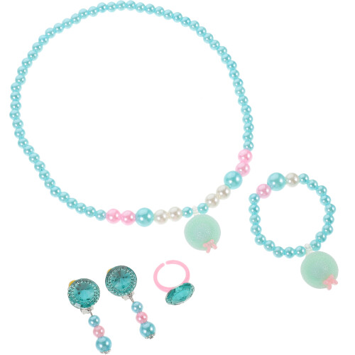 4Ensembles Ensemble Collier Bracelet Enfant Résine Brillant 1