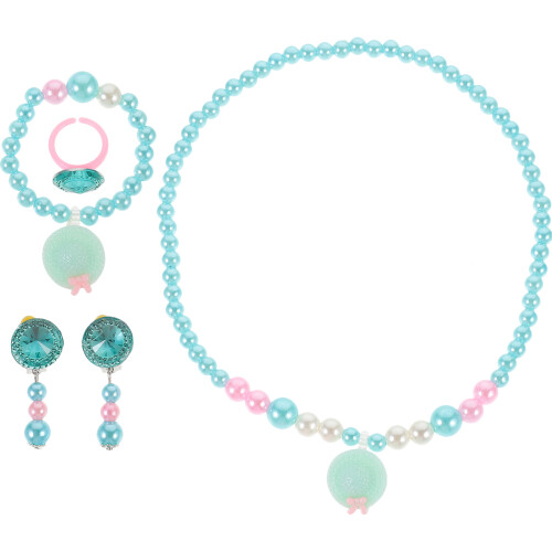 4Ensembles Ensemble Collier Bracelet Enfant Résine Brillant 2