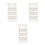 3Pièces Rangement Mural Beige En Bois Pour Jouets 7