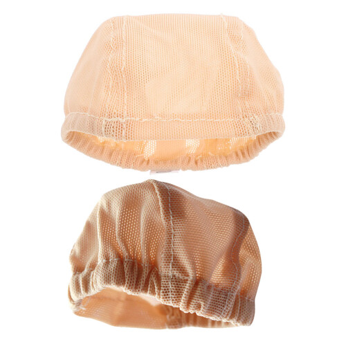 4Pièces Filets De Perruque Fine En Khaki Pour DIY 1