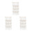 3Pièces Rangement Mural Beige En Bois Pour Jouets 4