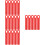 20Pcs Durable Red Rubber Cue Holders for Pool Cue Wall Hanging Display 9