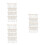 3Pièces Rangement Mural Beige En Bois Pour Jouets 6