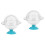 2Pcs Sturdy Sky-Blue Hamster Sand Bath Container for Small Pets 6