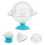 2Pcs Sturdy Sky-Blue Hamster Sand Bath Container for Small Pets 10