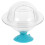 2Pcs Sturdy Sky-Blue Hamster Sand Bath Container for Small Pets 2