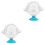 2Pcs Sturdy Sky-Blue Hamster Sand Bath Container for Small Pets 5