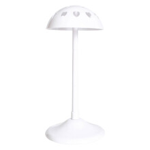 White Flexible Plastic Wig Stand for Retail Display and Storage