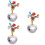 3Pcs Multi Crystal Tree Fengshui Paperweight Car Interior Table Decor 7