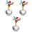 3Pcs Multi Crystal Tree Fengshui Paperweight Car Interior Table Decor 3