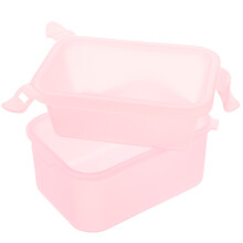6Pcs Pink Manicure Bowls Plastic Nail Soak Off Bowls for Home Salon