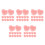 150Pièces Bouchons Oreilles Silicone Rose Multisports Natation 9