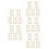 5Pcs Ceramic Toothpick Dispenser White Household Storage Box 5