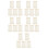 5Pcs Ceramic Toothpick Dispenser White Household Storage Box 7