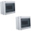 2Pcs Small Plastic Breaker Box Weatherproof Electrical Panel 6