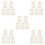 5Pcs Ceramic Toothpick Dispenser White Household Storage Box 4