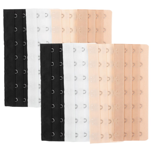 32Pcs 7 Hook Bra Extenders Stainless Steel Polyester Assorted Colors
