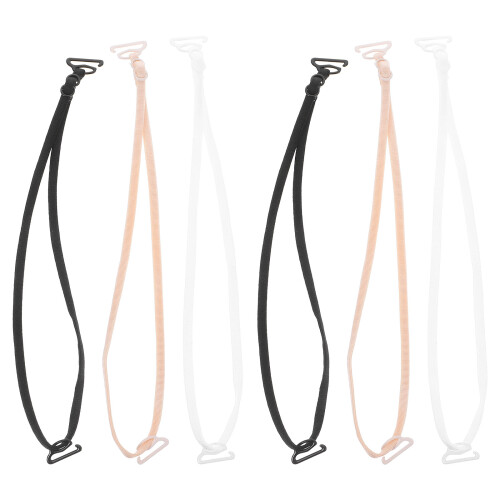 3Sets Assorted Color Bra Accessories for Straps Durable Nylon Holder