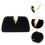 2Pcs Black Elegant Cross Body Bag Multi-Function Coin and Phone Pouch 7