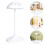 White Flexible Plastic Wig Stand for Retail Display and Storage 9