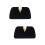 2Pcs Black Elegant Cross Body Bag Multi-Function Coin and Phone Pouch 4