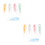 10Sets Eco-Friendly Lens Remover Inserter Assorted Colors Easy Carry 4