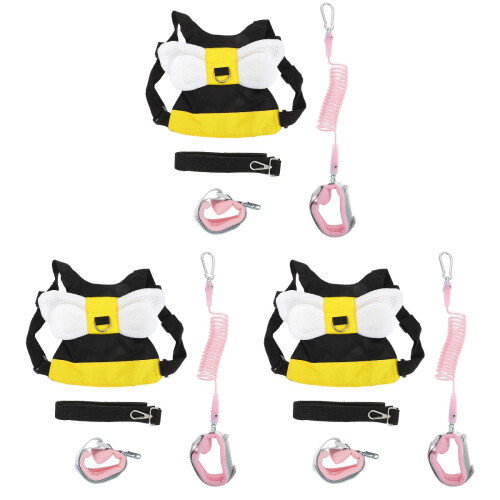 3Sets Toddler Anti Lost Strap Adjustable Harness with Assorted Colors 2