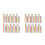 200Pcs Assorted Color Plastic Drawing Brushes Lightweight for Painting 7