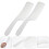10Pcs White Small Plastic Cutting Combs Precision Hairdressing Tools 3
