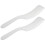 10Pcs White Small Plastic Cutting Combs Precision Hairdressing Tools 6