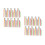 200Pcs Assorted Color Plastic Drawing Brushes Lightweight for Painting 8