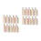 200Pcs Assorted Color Plastic Drawing Brushes Lightweight for Painting 6
