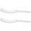 10Pcs White Small Plastic Cutting Combs Precision Hairdressing Tools 5