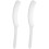 10Pcs White Small Plastic Cutting Combs Precision Hairdressing Tools 8