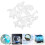 4Sets White Plastic Miniature Sea Animals Charms for DIY Epoxy Casting 9