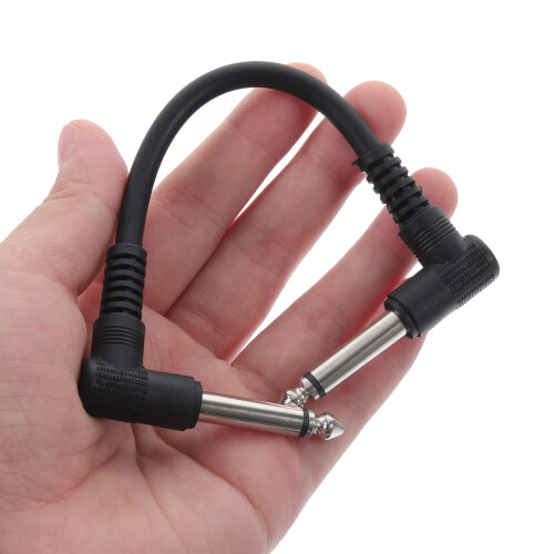 24Pcs Bass Guitar Patch Cables Durable PVC Flat Design 2