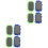 8Pcs Durable Dry Erase Board Erasers Assorted Colors for Daily Use 3