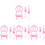40Pièces Petits Meubles Plastique Jouets Miniature 3