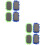 8Pcs Durable Dry Erase Board Erasers Assorted Colors for Daily Use 5