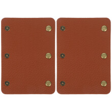 6St PU Leren Handvat Covers Lichtbruin Bagage En Handtassen