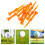 20Pcs Orange Plastic Golf Mat Tees Durable Wheel Design for Training 9