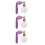 3Pcs Small Violet Glass Spray Bottle Elegant Vintage Perfume Atomizer 6