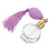 3Pcs Small Violet Glass Spray Bottle Elegant Vintage Perfume Atomizer 3
