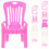 40Pièces Petits Meubles Plastique Jouets Miniature 2