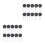 20Pcs Black Ntc Thermistor Temperature for Current Limiters 8