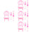 40Pièces Petits Meubles Plastique Jouets Miniature 7