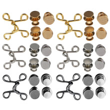 60Sets Duurzame Metalen Tailleknopen Voor Broeken En Jeans in Assorti