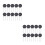 20Pcs Black Ntc Thermistor Temperature for Current Limiters 9