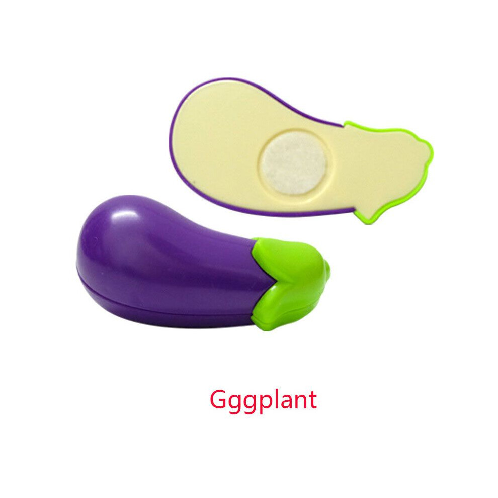 (Eggplant) Pretend Role Kid Play Kitchen Fruit Vegetable Food Toy Cutting Gift Children Set Eggplant